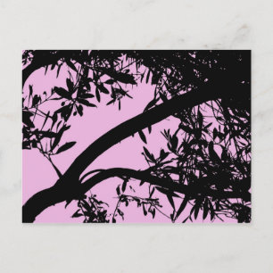 Carte postale rose d'arbre