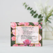 Carte postale Rose de Carol Petal Jam Recette (Debout devant)