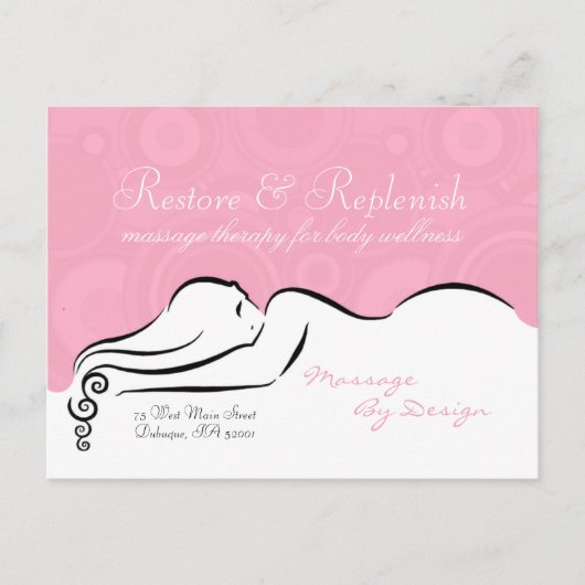 Carte postale rose de Darla de passion (Devant)