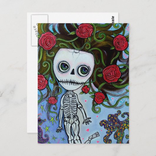 Carte Postale Rose De La Mer (Devant / Derrière)