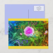 Carte postale Rose de l'Âme (Devant / Derrière)