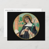 Carte Postale Rose de Lima (Détail; K 48) (Devant / Derrière)