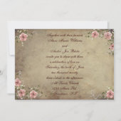 Carte postale Rose de mariage vintage (Dos)