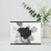 Carte Postale Rose de mémoire en deuil (Debout devant)