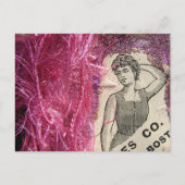 Carte Postale Rose de mode vintage (Devant)