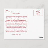 Carte Postale Rose de mon coeur (Dos)