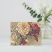 Carte postale Rose de Noël victorienne (Debout devant)