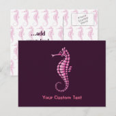 Carte Postale Rose de Seahorse (Devant / Derrière)