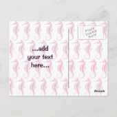 Carte Postale Rose de Seahorse (Dos)