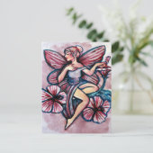 Carte Postale Rose de Sharon Hibiscus Fairy (Debout devant)
