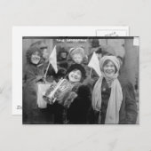 Carte Postale Rose de Suffragists Sanderman et Elizabeth Freeman (Devant / Derrière)