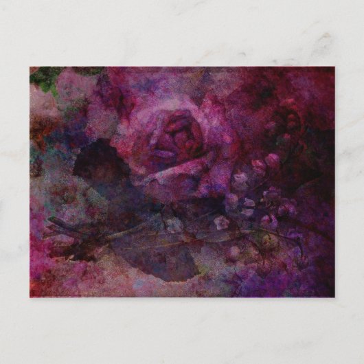 Carte Postale Rose de vallée (Devant)