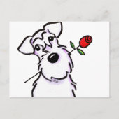 Carte Postale Rose de White Schnauzer (Devant)