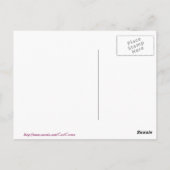 Carte Postale Rose délicat avec effets de marbre (Dos)