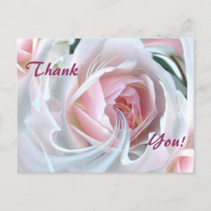 Carte Postale Rose délicat avec effets de marbre