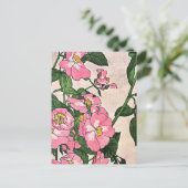 Carte Postale Rose des Prairies, jolie illustration florale, (Debout devant)