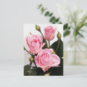 Carte Postale Rose élégant 2 (Debout devant)