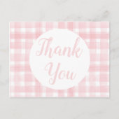 Carte postale rose En vichy Laurel Crest (Devant)