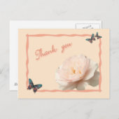 Carte Postale Rose et blanc (Devant / Derrière)