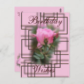 Carte postale Rose et chocolat Knockout - personna (Devant / Derrière)