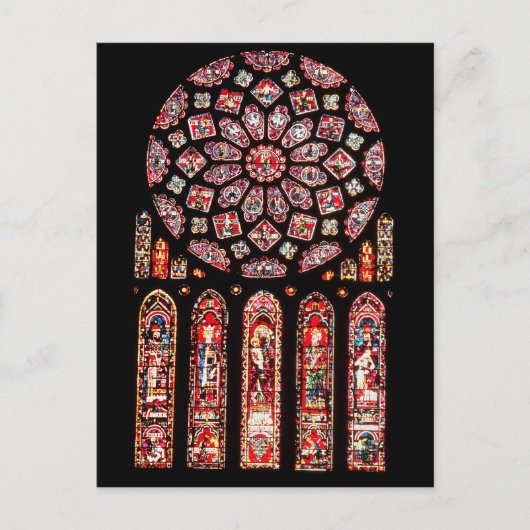 Carte Postale Rose et lancette de la paroi nord (Devant)