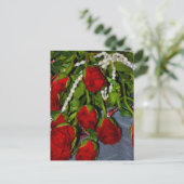 Carte Postale Rose et perles (Debout devant)