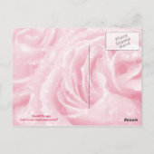 Carte postale rose étincelante (Dos)