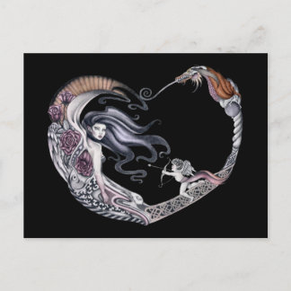 Carte Postale Rose Faery