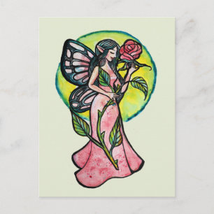 Carte Postale Rose Fairy