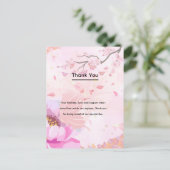 Carte Postale rose floral (Debout devant)
