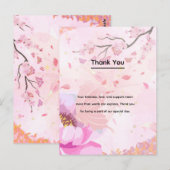 Carte Postale rose floral (Devant / Derrière)