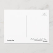 Carte postale "Rose foncé" (Dos)