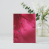 Carte postale rose-foncé de ketmie (verticale) (Debout devant)