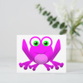 CARTE POSTALE ROSE FROGGY (Debout devant)