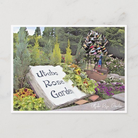 Carte Postale Rose Garden (Devant)
