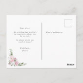 Carte postale rose Garden Maid of Honor Invitation (Dos)
