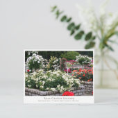 Carte Postale Rose Garden Scenery (Debout devant)