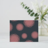 Carte Postale Rose, géométrique, cool, abstraction fleur tendanc (Debout devant)