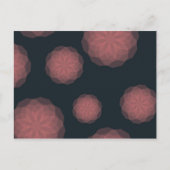 Carte Postale Rose, géométrique, cool, abstraction fleur tendanc (Devant)
