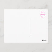 Carte postale rose Gerbera Daisy Grey Flower (Dos)