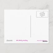 Carte postale rose Glitz (Dos)