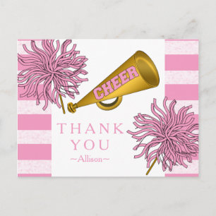 Carte Postale Rose   Gold Cheer Pom-pom girl Fille fête d'annive