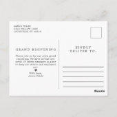 Carte Postale Rose Gold Eyelashes Salon Grand Réouverture Covid (Dos)