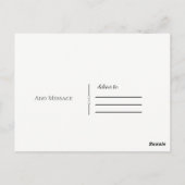 Carte Postale Rose Gold Feuille Script Merci Merci Beaucoup (Dos)