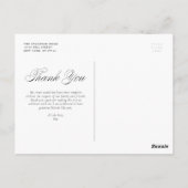 Carte Postale Rose Gold Foil Confetti Dots Merci (Dos)