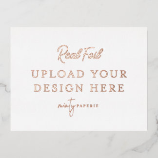 Carte postale rose Gold Foil Landcape