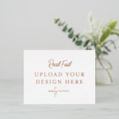 Carte postale rose Gold Foil Landcape (Debout devant)