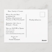 Carte Postale Rose Gold Ruby 40e anniversaire Enregistrer la dat (Dos)