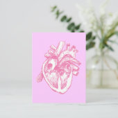 Carte Postale Rose Human Heart (Debout devant)