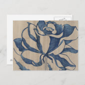 Carte Postale Rose Indigo (Devant / Derrière)